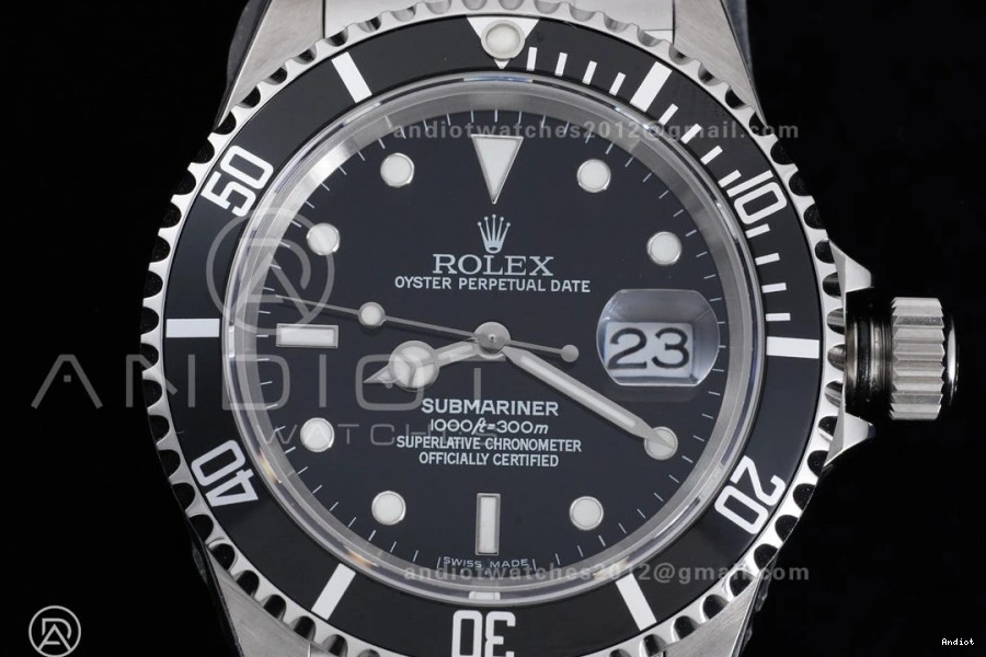 TMF Edition 904L Submariner No Rehaut SH3135 Best LN Steel 16610 Black SS Bracelet 1:1 on Engraving 0503
